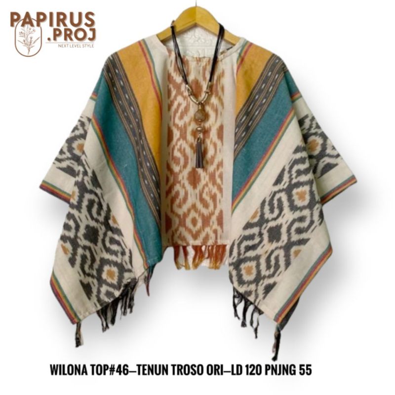 Wilona Top/ Tenun Troso Ori LD 120 PJ 55