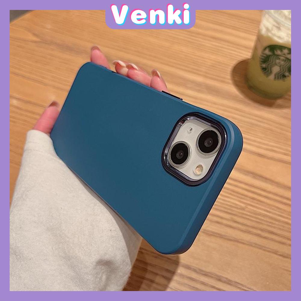 iPhone Case Luxury Plating Metal Button Silicone Soft Case Shockproof Protection Camera Solid Purple Blue Black Compatible For iPhone 14 Pro Max 14 Plus 13 Pro Max 12 11 XR 7Plus