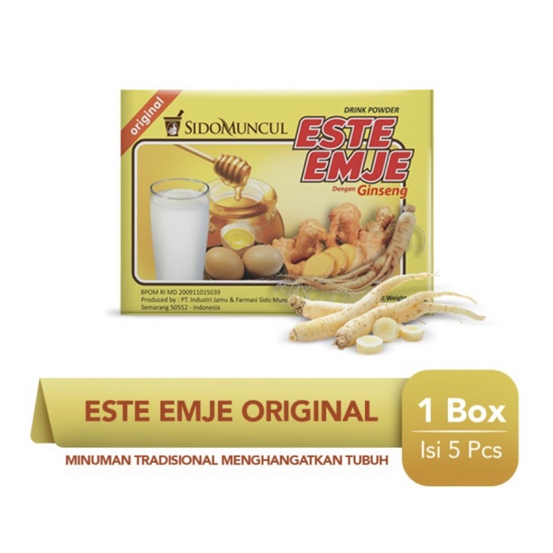 Sidomuncul esteemje plus ginseng box 5 sachet