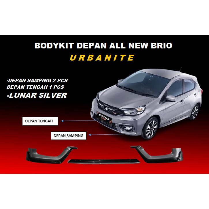 BODYKIT BUMPER DEPAN ALL NEW BRIO URBANITE LUNAR SILVER