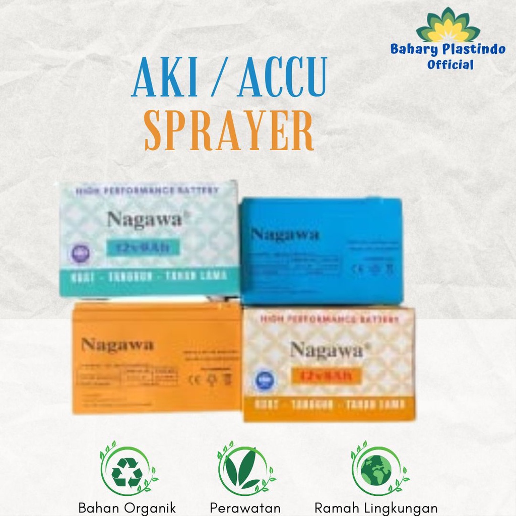 Aki Sprayer Nagawa Elektrik Accu Sprayer Yokohama 8Ah dan 9Ah