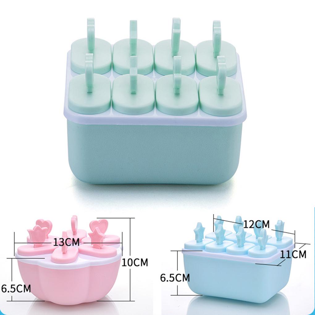 Cetakan Es Krim DIY Popsicle Tray Cube Tools Frozen Lolly Sorbet Maker Holder