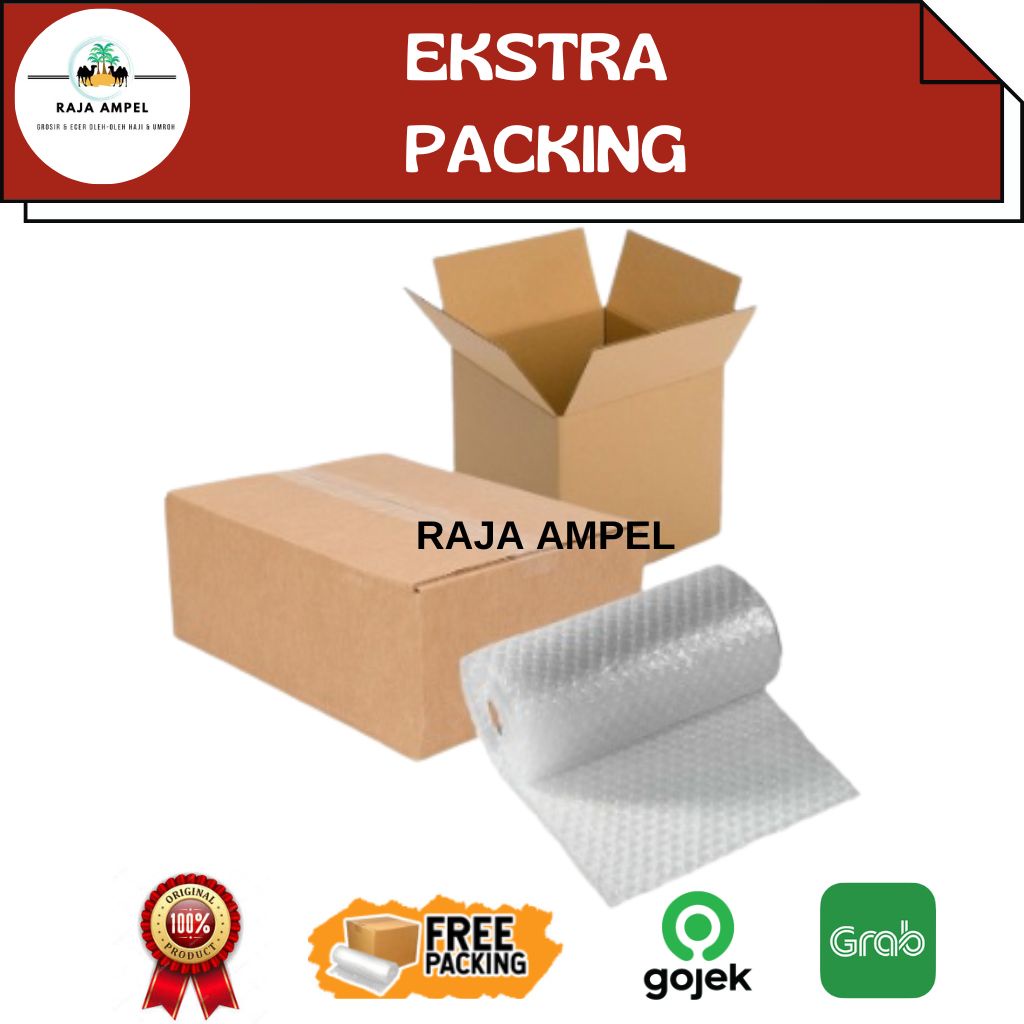 

Packing Tambahan Kardus & Bubble Wrap Plastik Fragile Anti Pecah 100% Aman Untuk Keamanan Pesanan