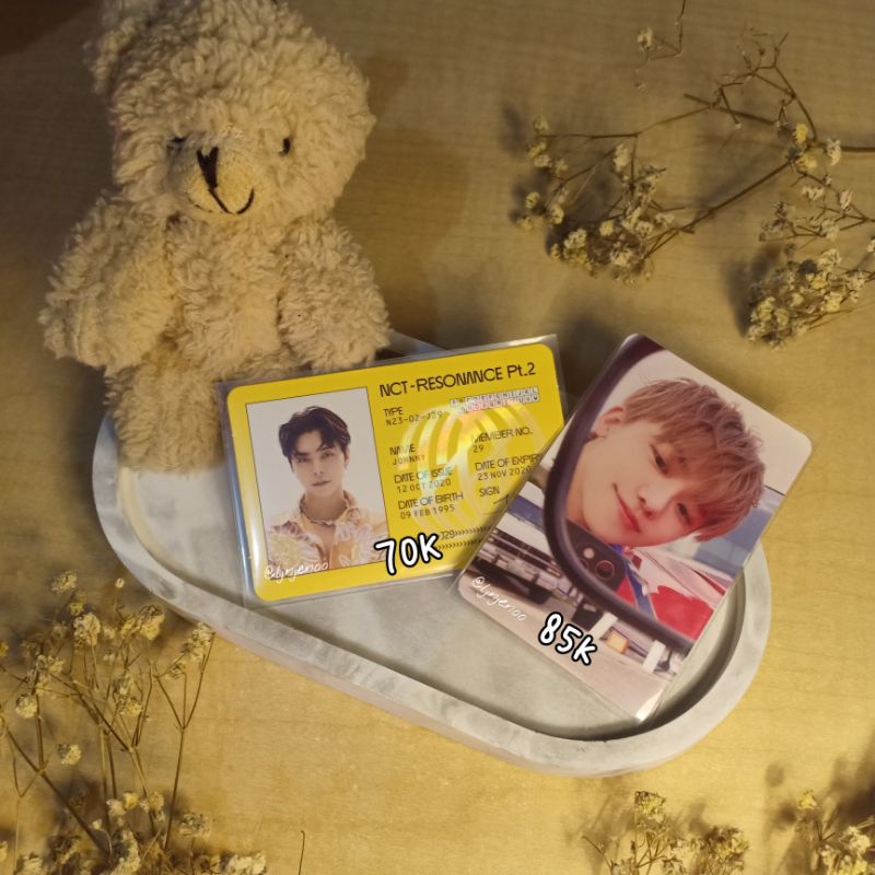 NCT photocard Jaemin digipack beatbox, Johnny idc departure