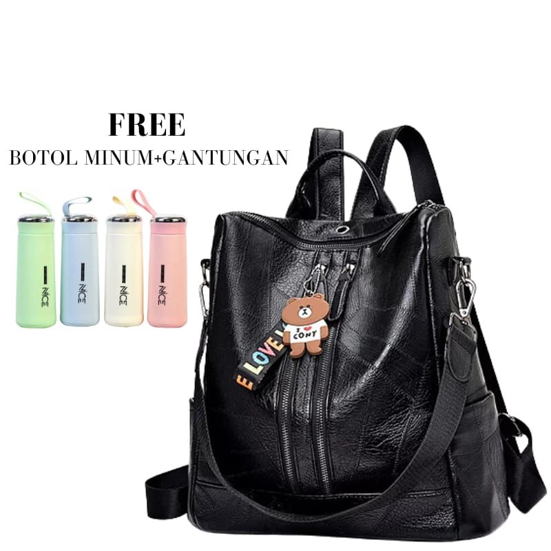 RANSEL BACKPACK QUEENTANY FREE GANTUNGAN TAS BATAM FASHION