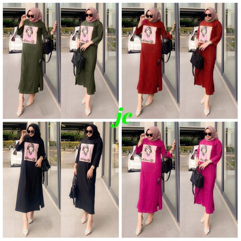 JCZR - Longdress Atika / Longdress Wanita Fashion Muslim Terbaru