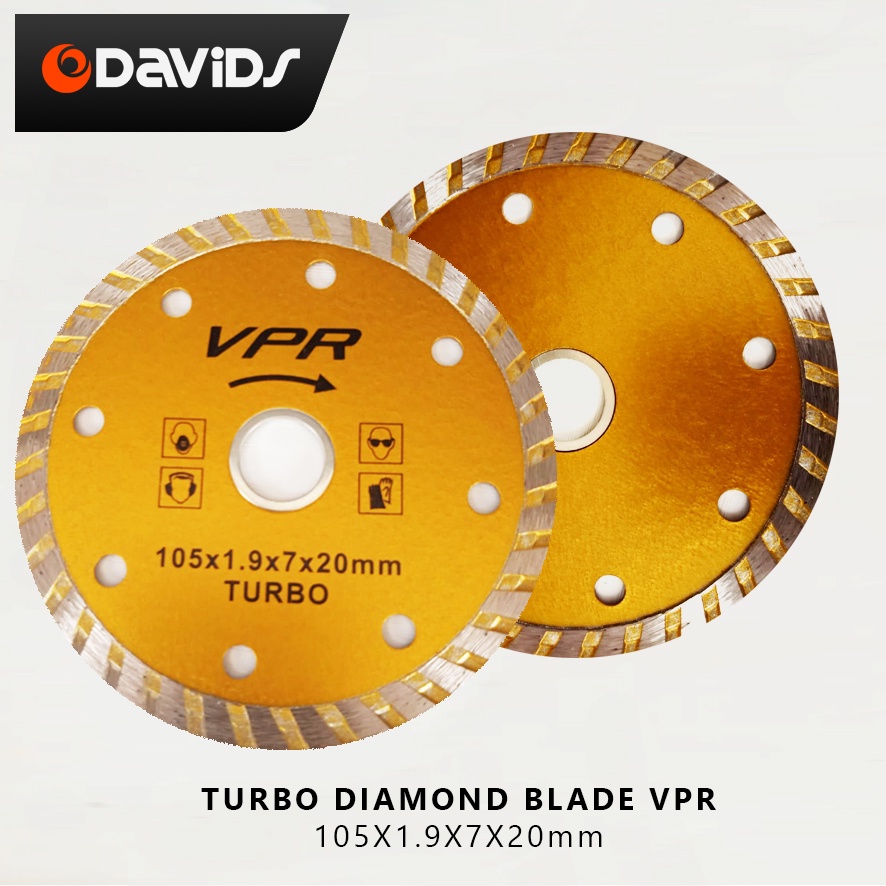 Mata Pisau Pemotong Keramik Diamond Blade Turbo Vpr 4&quot;