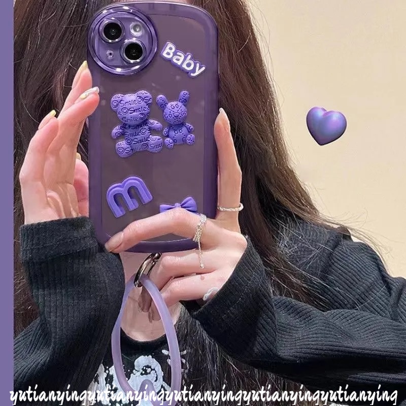 Casing Softcase TPU Redmi 9A 9T 10 10A 10C 9 9C 9 9C NFC Note10s Note11 Note 10 9 8 11 10s 10pro 11pro 9s Motif Kartun Beruang 3D