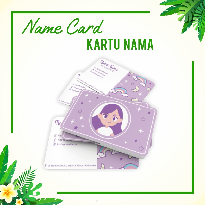 

(ISI 100) CETAK KARTU NAMA OLSHOP / BISNIS / TOKO name card