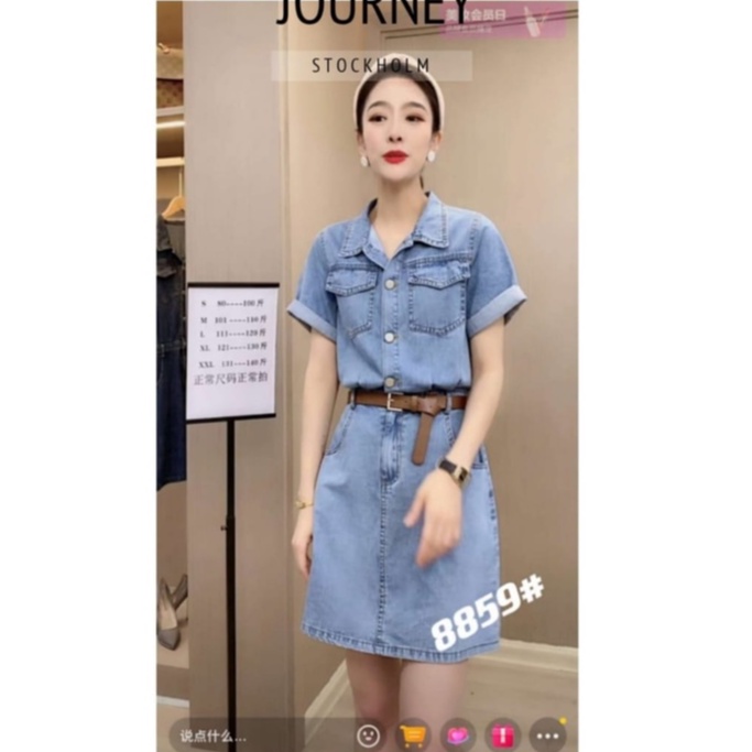 Mini Dress / Jumpsuit Jeans Korea
