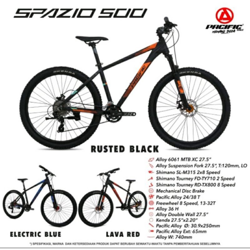 SEPEDA MTB 27,5 PACIFIC SPAZIO 500