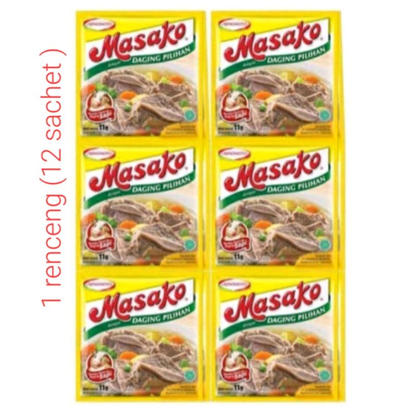 Masako sapi/ayam 1 renceng (12sachet)