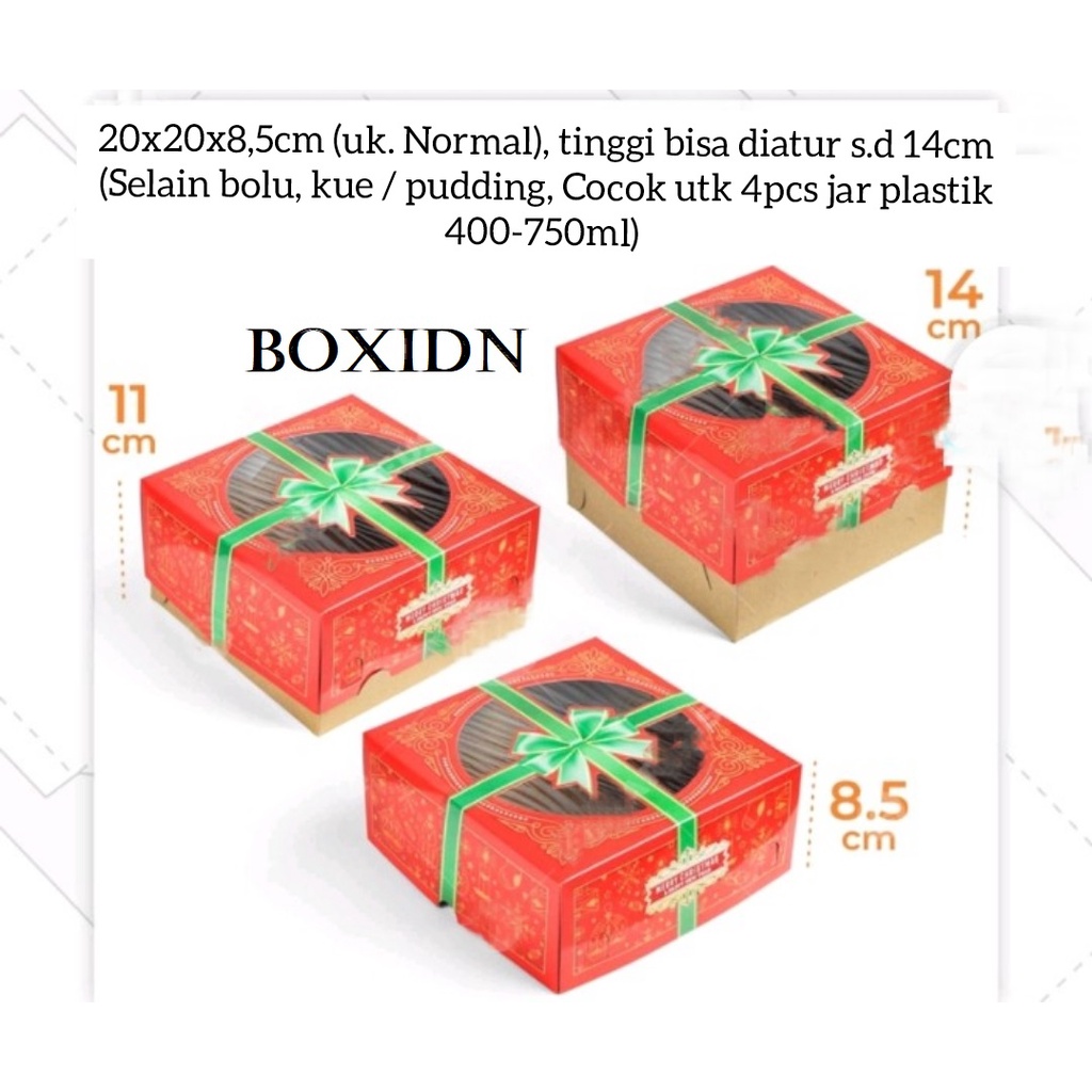 

Box Natal 20x20 Box Natal 4 jar 600ml 750ml Box cookies nAtal Box Natal 4 toples 250gr kotak dus hampers natal kotak natal kue kering box kuker natal packaging Natal Hampers Christmas box natal 2 jar 1000ml Box Kue Natal Box Pudding Natal Box Nasi natal