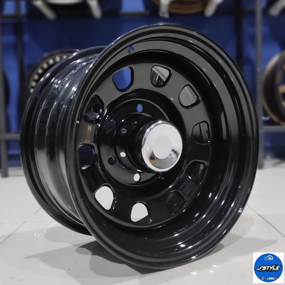 VELG BESI RING 15 HSR MOKUPO RING 15 X 10 PCD 6X139,7 ET-44 BLACK