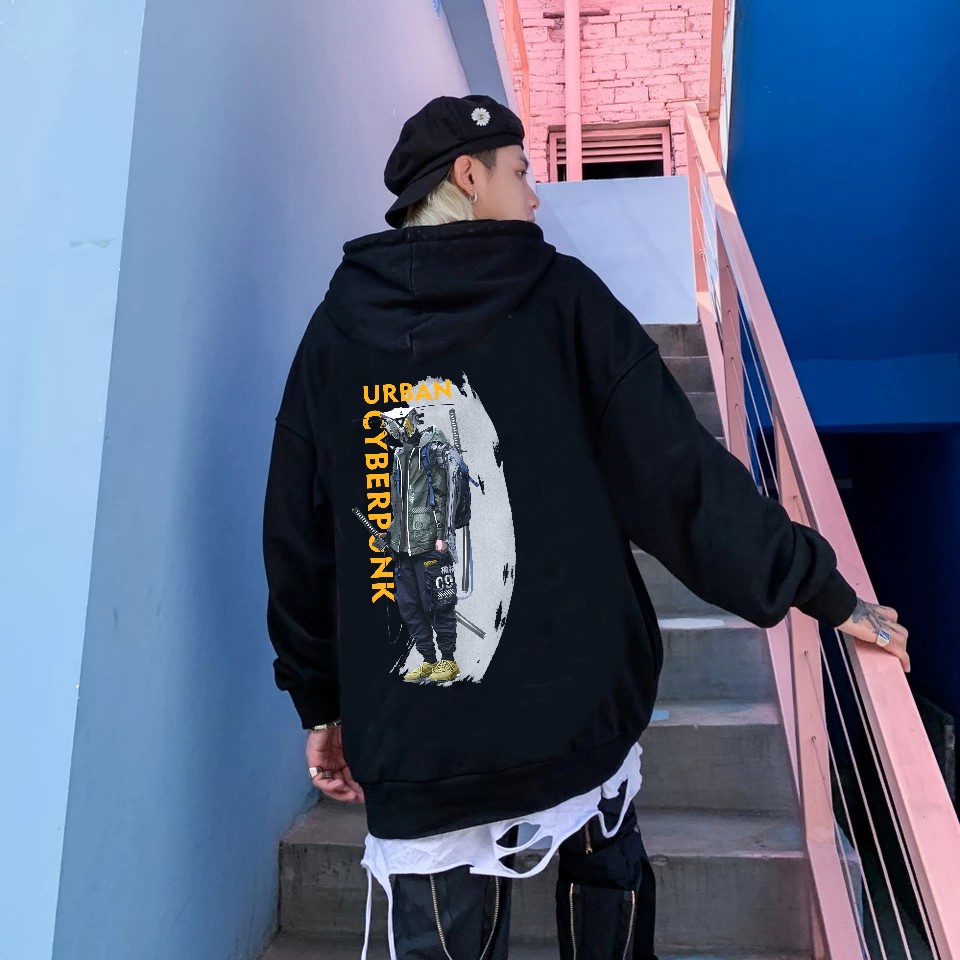 Jaket Hoddie Pria Distro Original Premium Quality - Jaket Hoodie Cyber Punk - Cyber Urban - Hoodie D