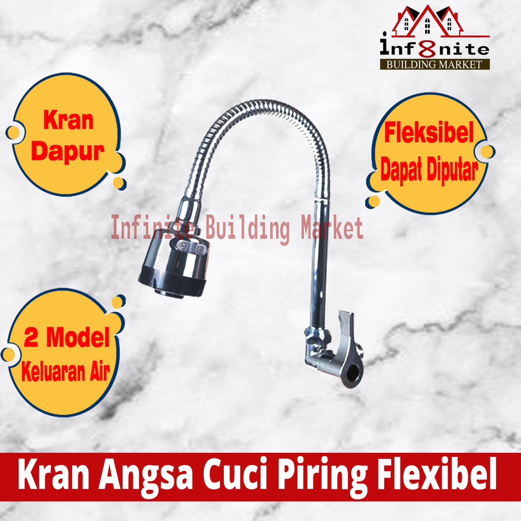 Jual Kran Angsa Cuci Piring Fleksibel Flexible Keran Air Angsa Bcp Sink