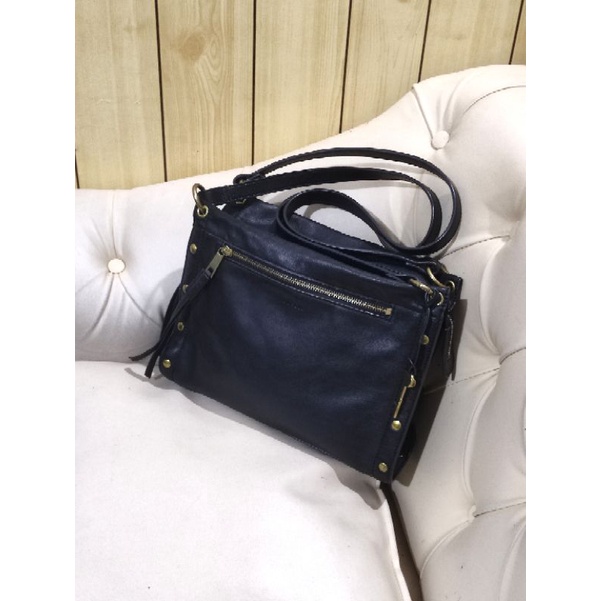 Tas Fossil Allie Satchel Black Hitam Preloved Bag