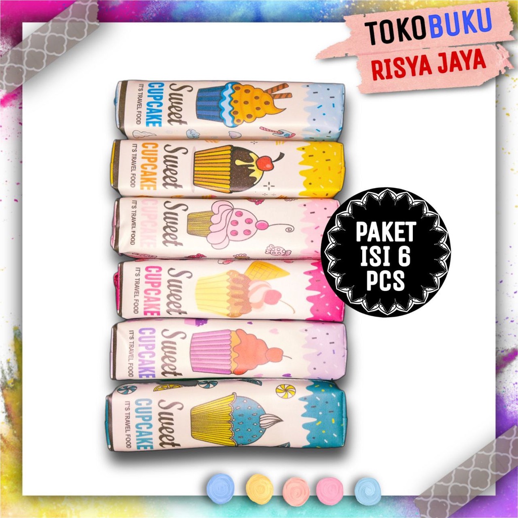 

Paket RESELLER Kotak Pensil Motif Cupcake Isi 6 PCS