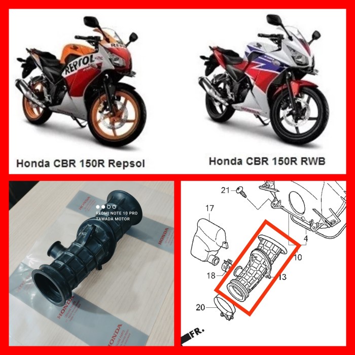 KARET FILTER HONDA CBR 150R K45A 2014-2016