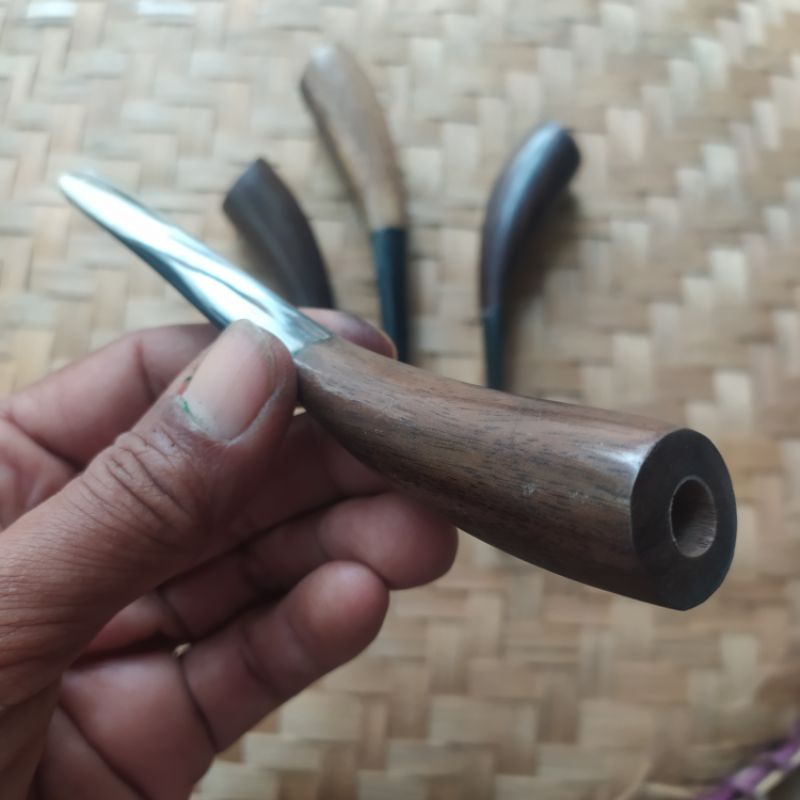 once tanduk kombinasi kayu hitam sonokeling lengkung