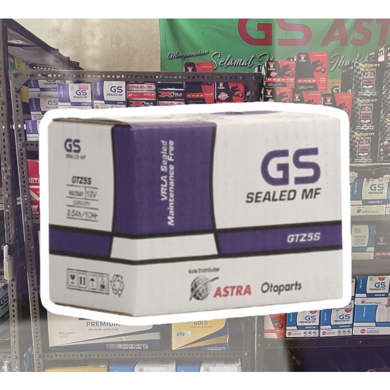 Jual Aki Motor Kering GS ASTRA AKI GTZ-5S MF | Shopee Indonesia