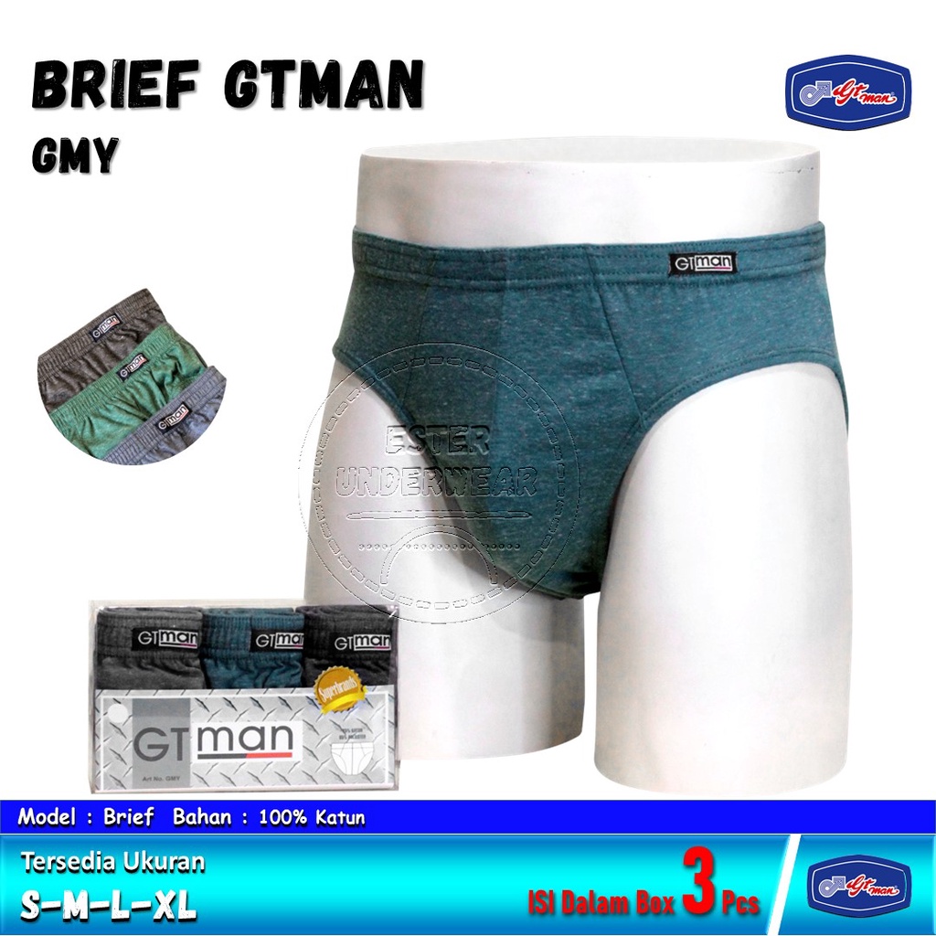 CELANA PRIA DEWASA GTMAN GMY ISI 3 PCS KUALITAS BAGUS NYAMAN DIPAKAI