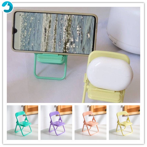 Stand holder Hp Bentuk Kursi Lipat Warna Macarons