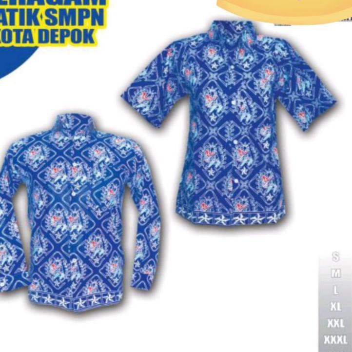 [W-ANR-☀) Seragam batik SMPN Depok-premium