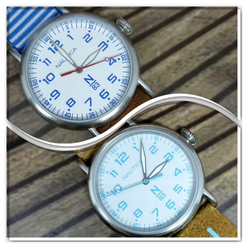 Jam tangan pria NAUTICA NAPWLF/S, tali kulit, ORIGINAL, bergaransi resmi internasional.