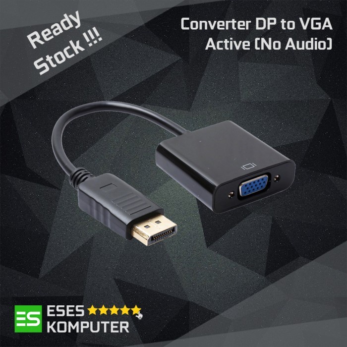 Converter DP to VGA Active - Kabel DisplayPort to VGA