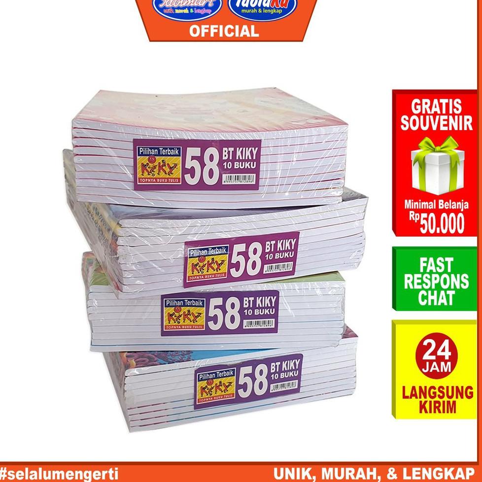 

(B-EQQ <✪}) IDOLMART Buku Tulis KIKY isi 58 Lembar - 10 Buku||siap dikirim