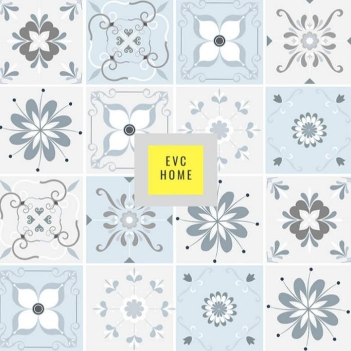 Wallpaper Wallpaper Lantai Kamar Mandi / Sticker Lantai Motif Batik Waterproof