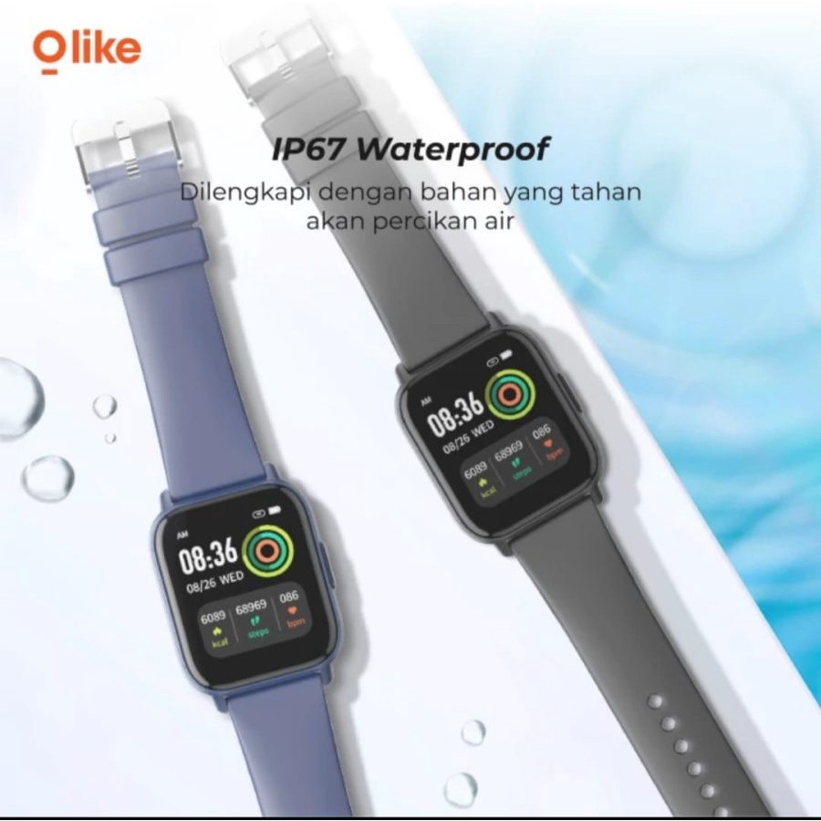 Olike Smartwatch Horizon W12 Real Time Body Temperature - Garansi Resmi