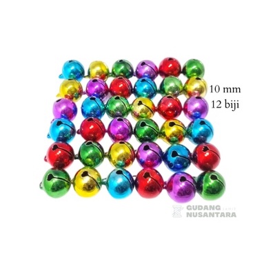 [ 12 biji ] Lonceng 10 mm / 1.0 cm / kerincingan / lonceng bell kecil