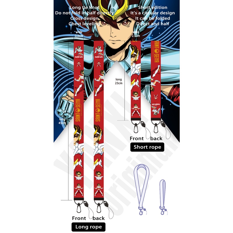 Tali lanyard Handphone Motif anime Saint Seiya