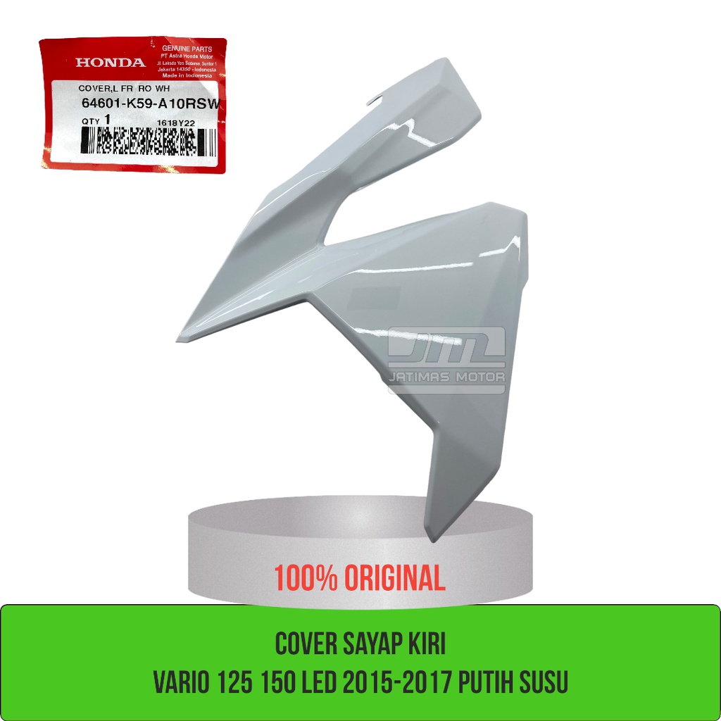 Cover sayap vario 125 150 LED 2015-2017 putih susu 64501-K59-A10RSW 64601-K59-A10RSW