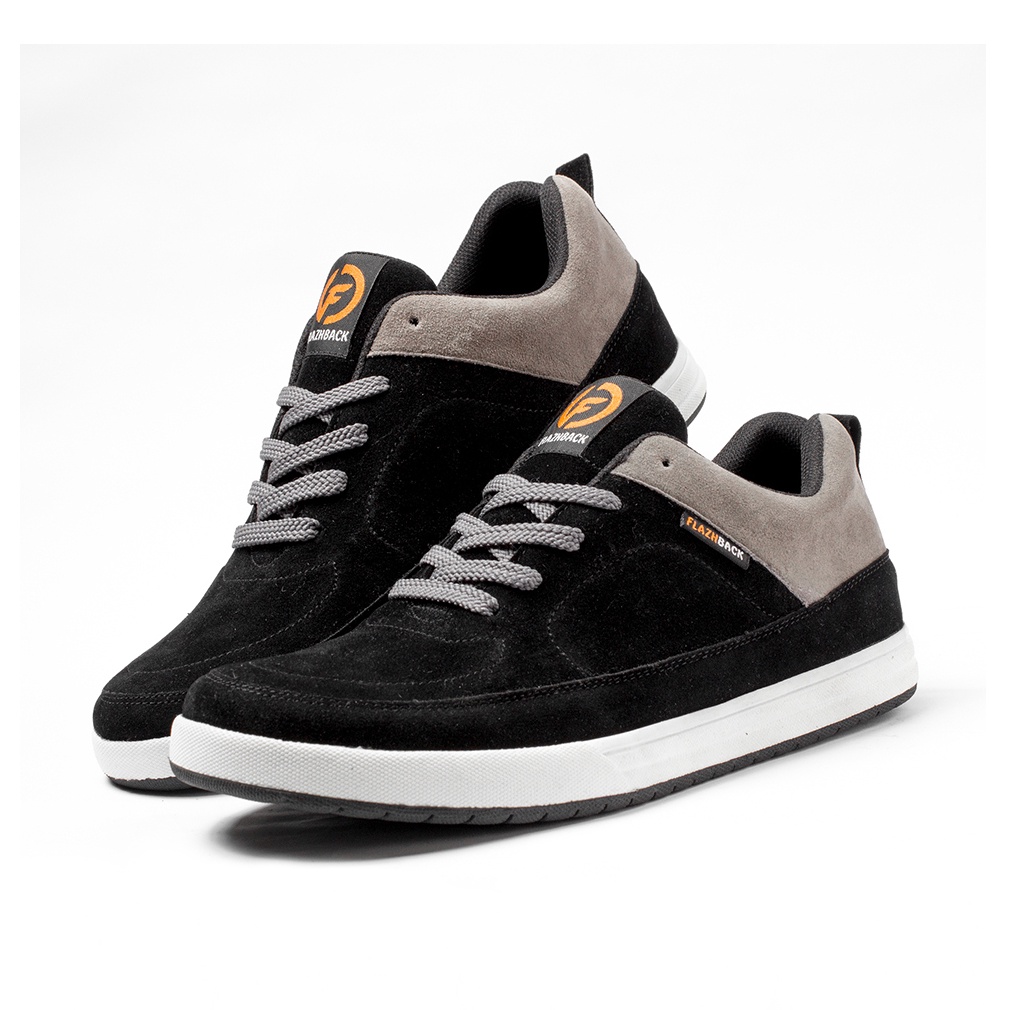 JASON BLACK |ManNeedMe x FLAZHBACK| Sepatu Sneakers Pria Casual Shoes ORIGINAL