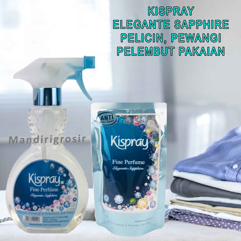 Pelicin &amp; Pelembut Pakaian * Kispray Fine Perfume * Elegante Sapphire * Pewangi