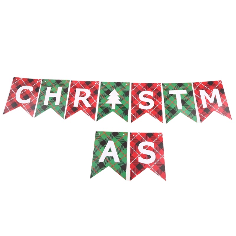 13pcs Banner Kertas Tema Natal Untuk Dekorasi Pintu Depan