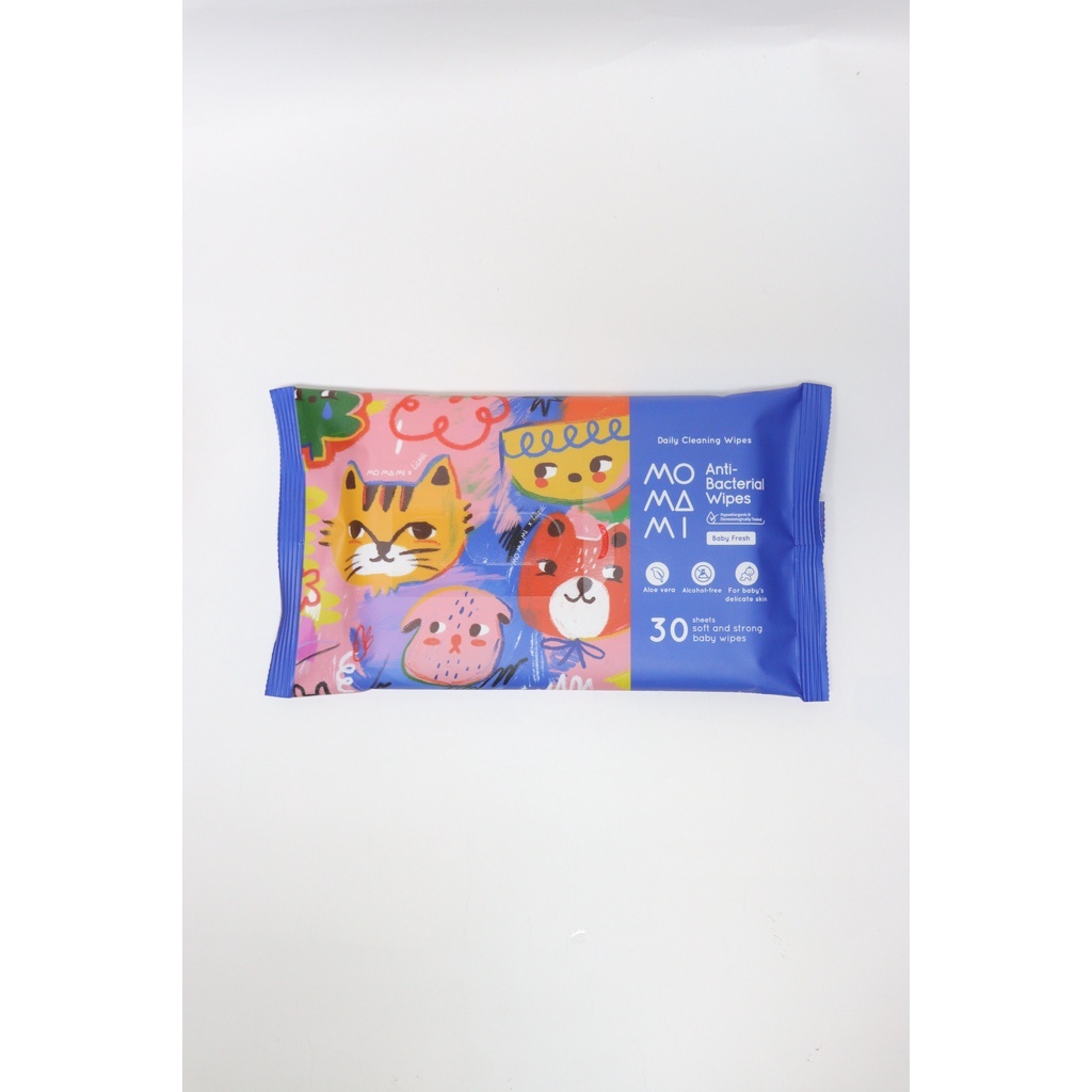 Tisu Basah Anti Bakteri Bayi Momami x Liunic Anti Bacterial Wipes