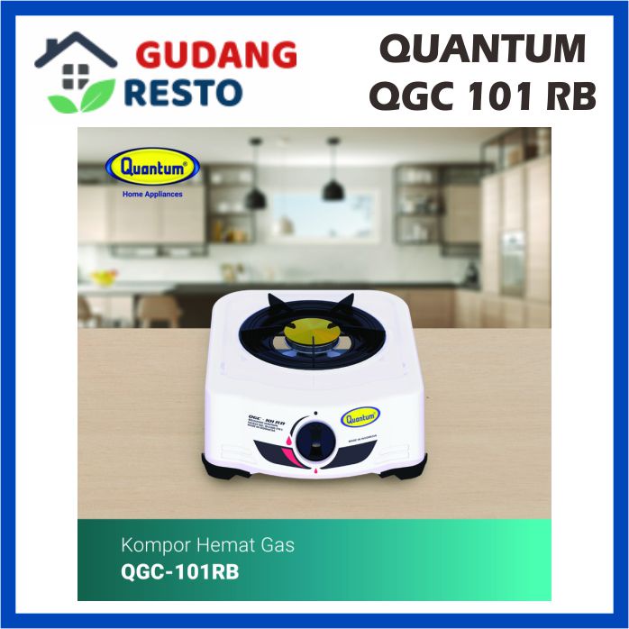 QUANTUM QGC 101 RB / 101 R KOMPOR GAS 1 TUNGKU / MATA QGC101 101RB / 101R PUTIH / HITAM KHUSUS LPG TABUNG 3KG ATAU 12 KG TIDAK BISA GAS ALAM