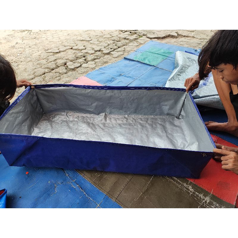 terpal kolam ikan silver 300x100x50 a5