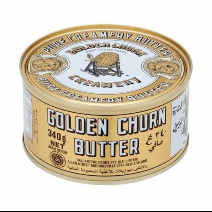 

Mentega Butter Golden Churn 340 gram Impor Halal Pure Creamer