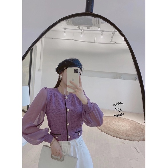 KNIT LONG SLEEVE WANITA BLOUSE IMPORT TOP ATASAN MX210
