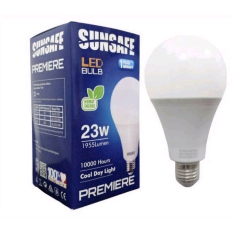 Jual Lampu Bohlam Led Blub Sunsafe Premiere Watt Shopee Indonesia