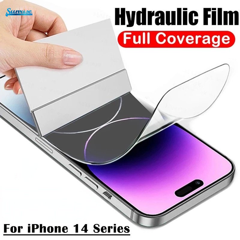 Pelindung Layar Hydrogel Anti Sidik Jari Untuk Iphone 14 / 14 Plus / 14 Pro / 14 Pro Max