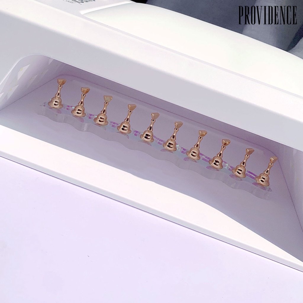 Providence ic Stand Holder Kuku Palsu Transparan Untuk Display / Latihan Nail Art