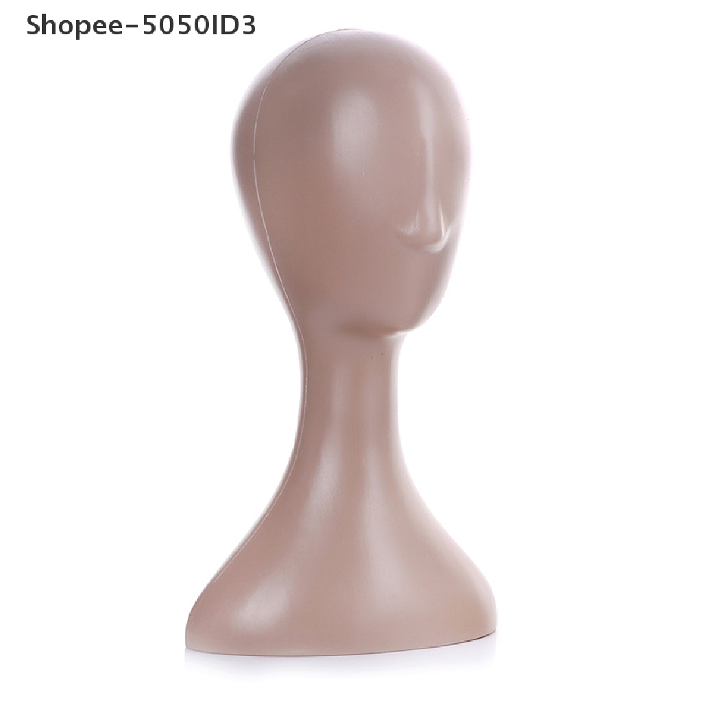 Manekin Kepala Wanita Bahan Plastik Untuk Display Wig Dan Topi