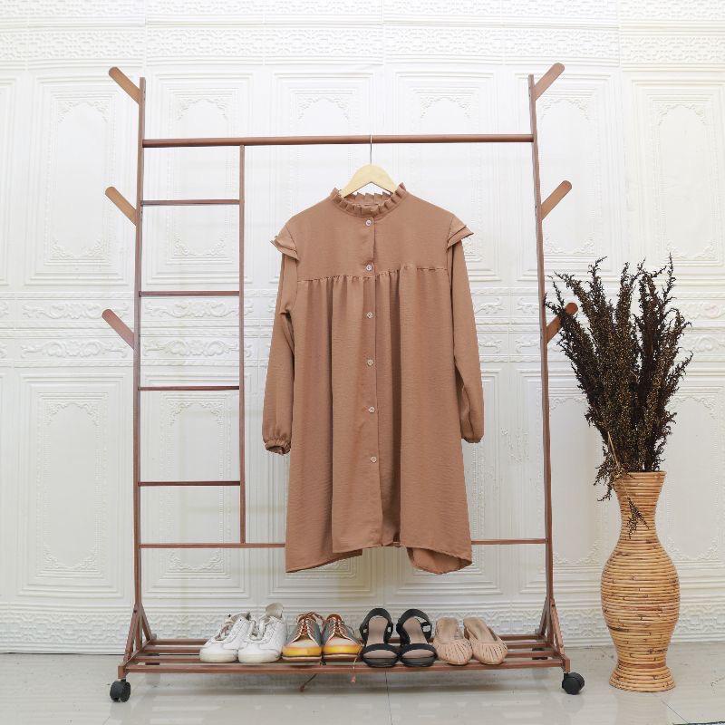 ATASAN LONG TUNIK CRINKEL SHANDRA / ATASAN LONG TUNIK CRINKEL