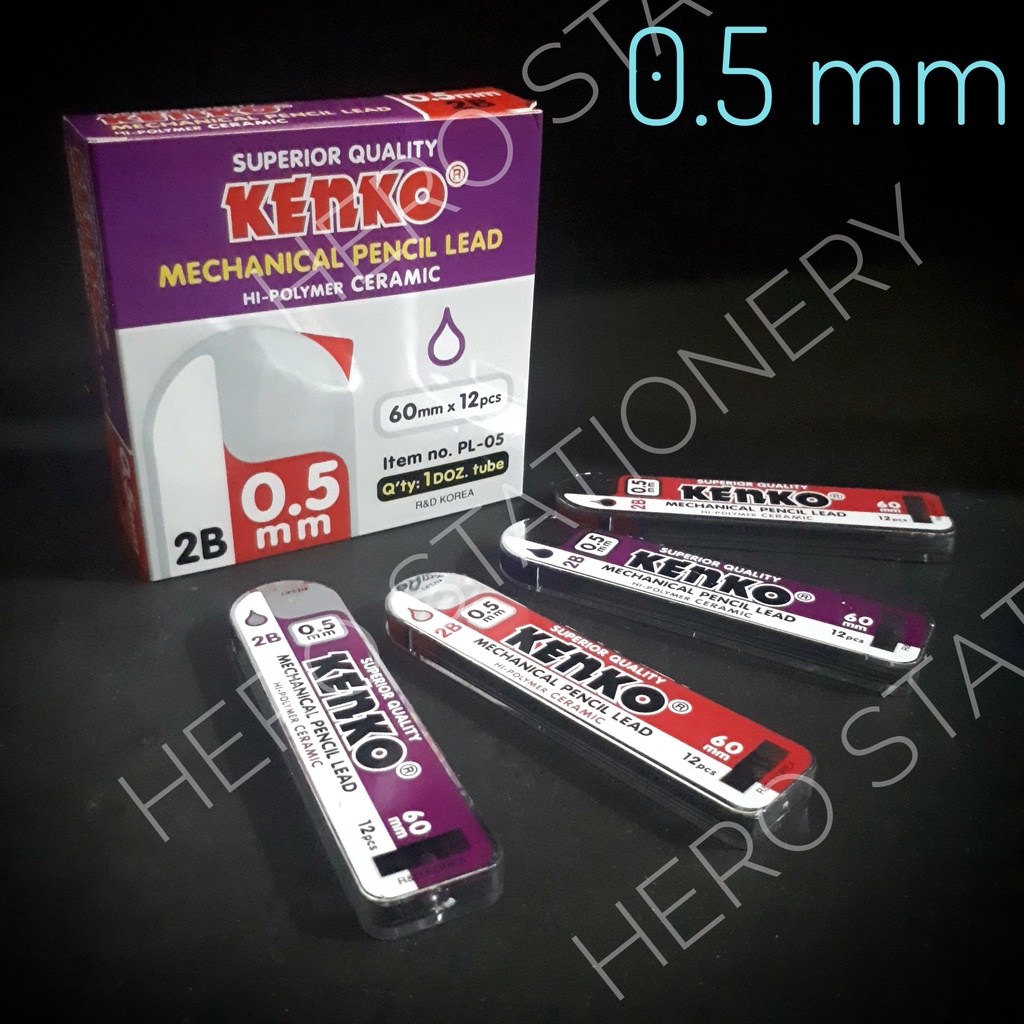 

Kenko isi pensil mekanik ceramic 0.5 mm PL-05 . 12 tube